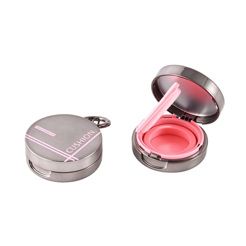Round Metallic Cushion Compact Case Packaging YS750