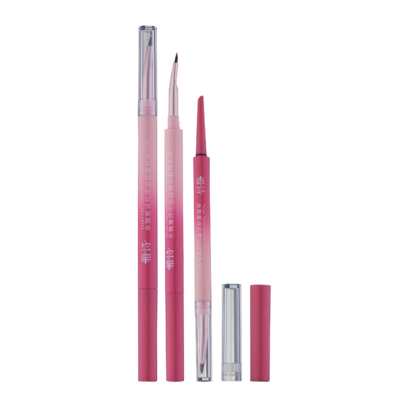 Single-Color Gel Eyeliner Pencil Packaging with Blending Brush Tip YS929